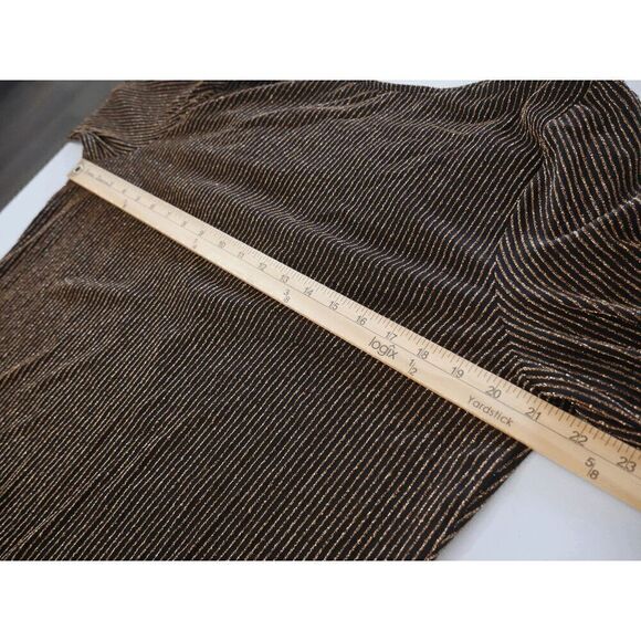 Michael Kors Women's Plus Size Sparkle Long Sleeve Cowl Back Dress Size 0X - Picture 3 of 6